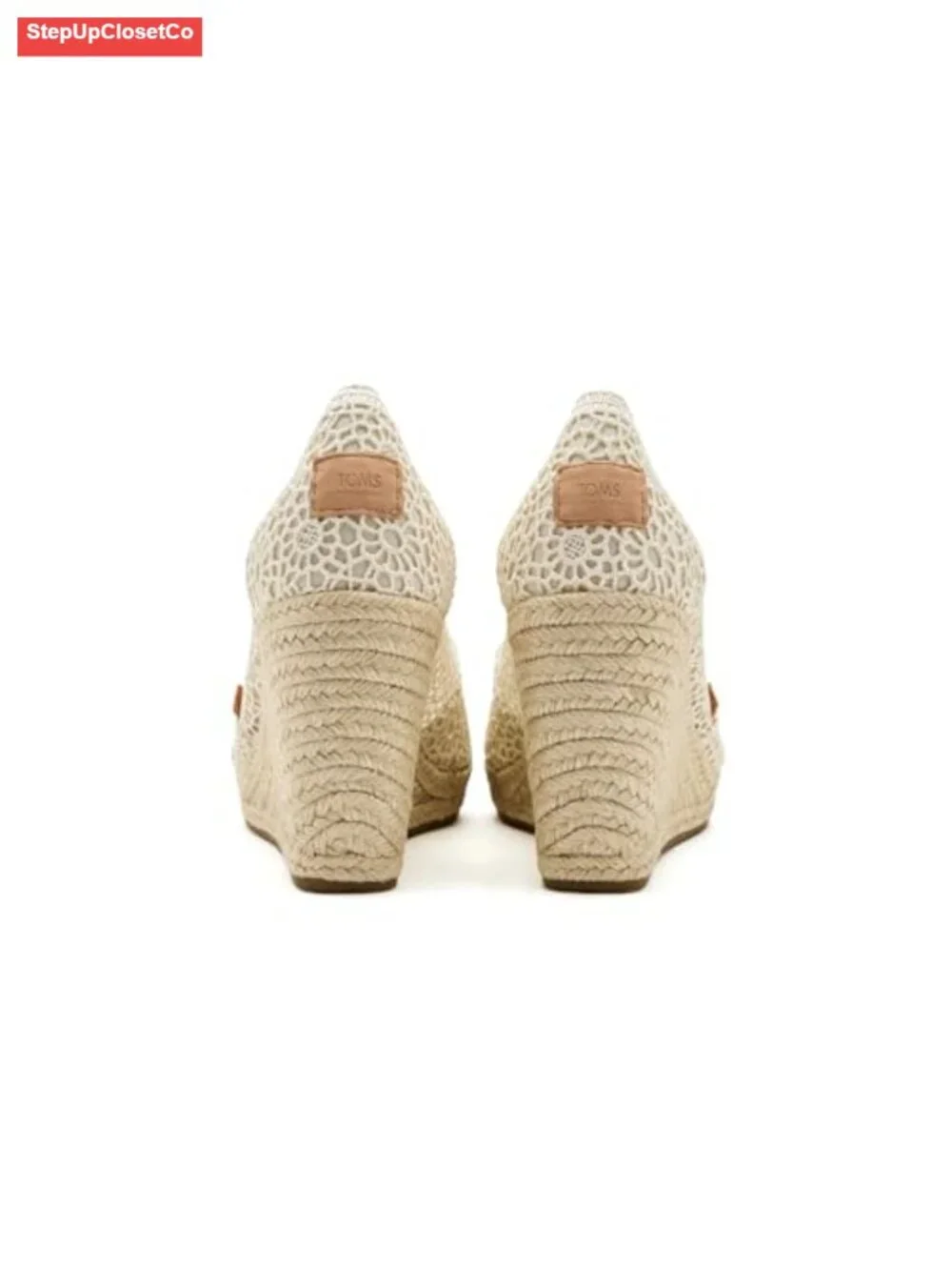 Women's Essential Wedge Peep Toe Slingback Sandals Jute Wedge Heel